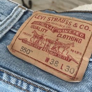 Mens Levi’s 550’s 38x30